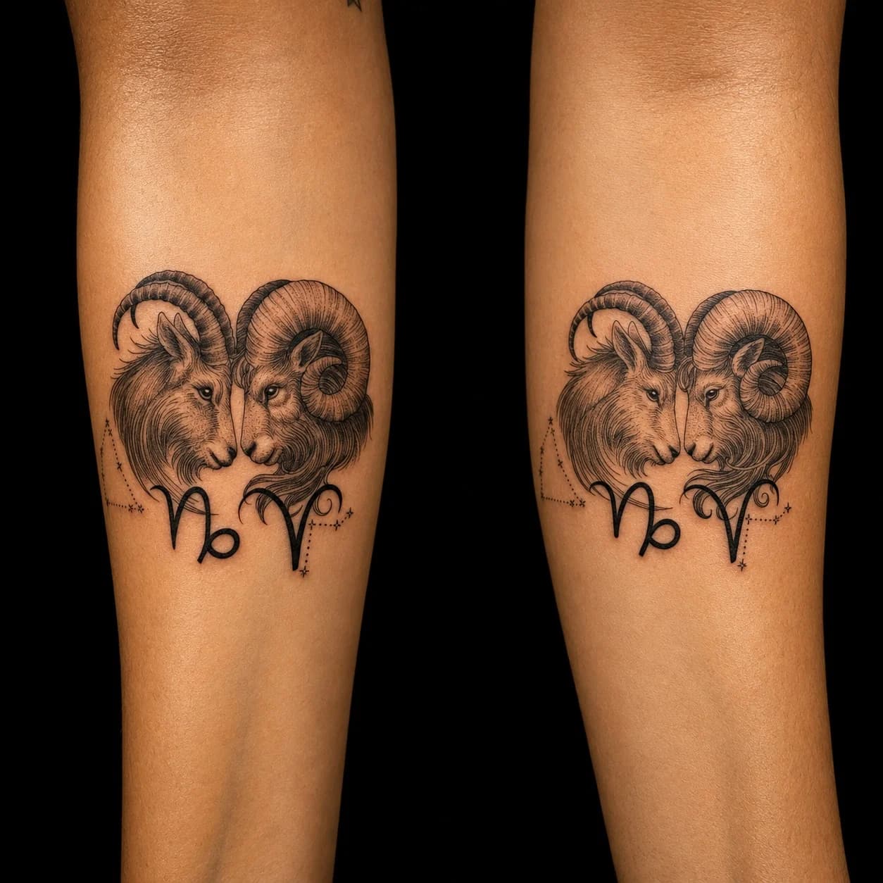 Capricornio y Aries — Antebrazos