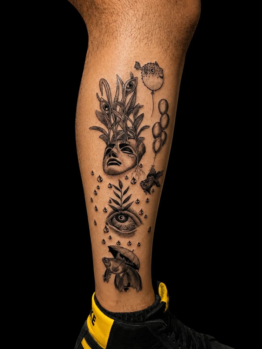 Máscara — Pierna